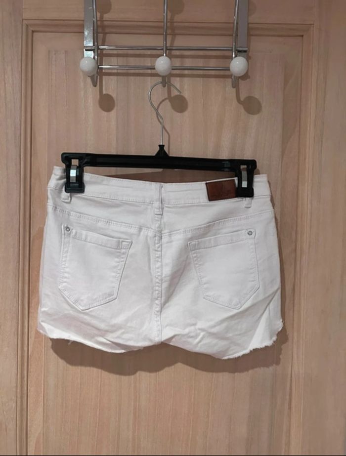 Short en jean blanc - photo numéro 2