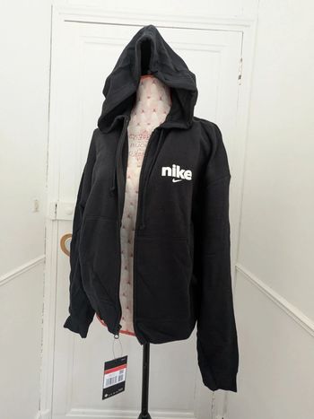 Veste zippée Nike noire L a capuche