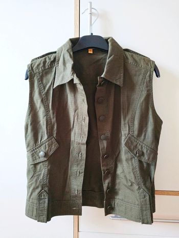 Veste sans manches vert kaki