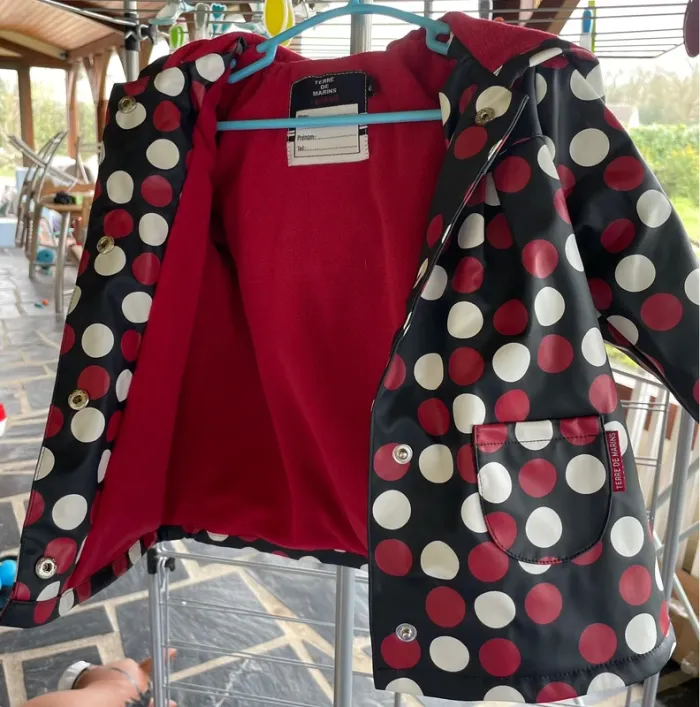 Manteau ciré polaire à l’intérieur