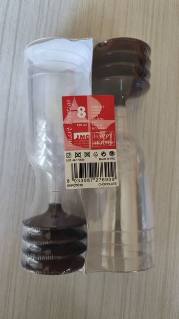 Flûte à champagne en plastique