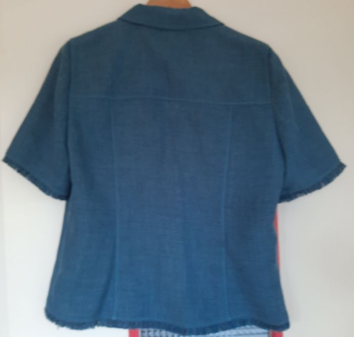 Veste / Blazer, turquoise, manches courtes, Tfr 44, WEILL - photo numéro 2