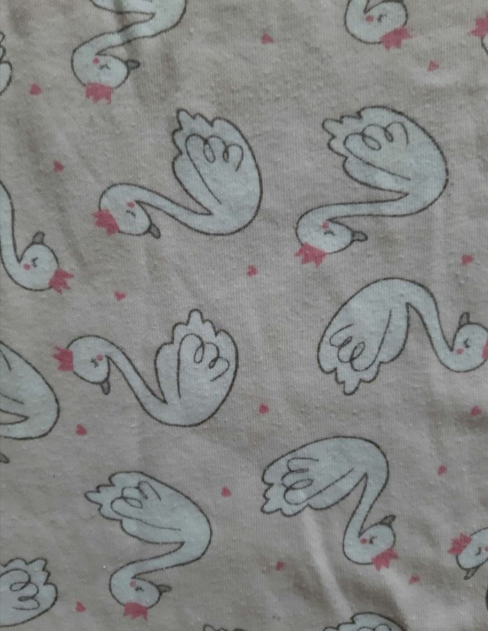 lot de 2 bodies manches courtes fille - cygnes - 2 ans - 92 cm - photo numéro 3