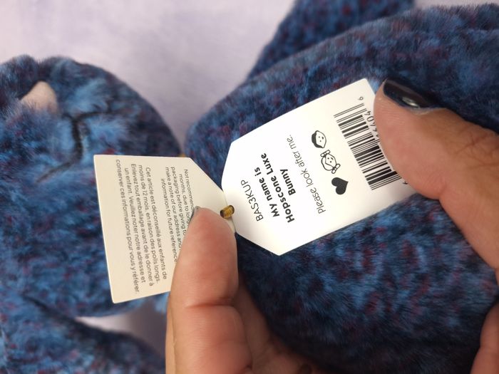 Peluche Jellycat lapin timide bashful Hopscone Luxe Bunny jellycat (Moyen) - photo numéro 9