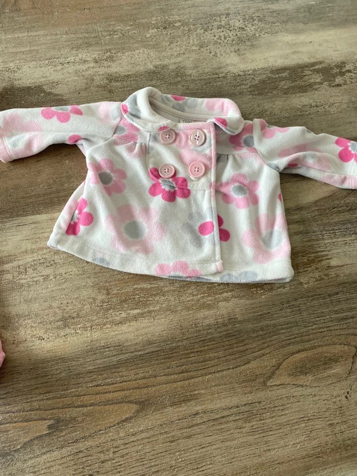 Lot bébé fille 3 mois pyjama veste blouson - photo numéro 3