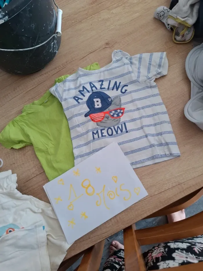 2 tee shirt 18 mois