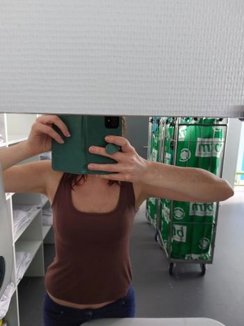 Débardeur marron camaïeu