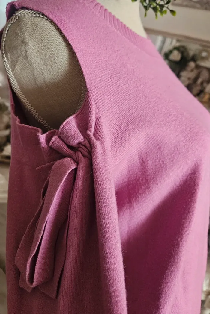 Pull rose lilas épaules dénudées Vero Moda Taille L