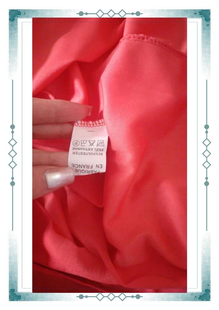 💥 NEUF robe longue corail en voilage - photo numéro 8