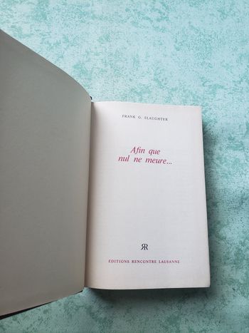 Livre afin que nul ne meure