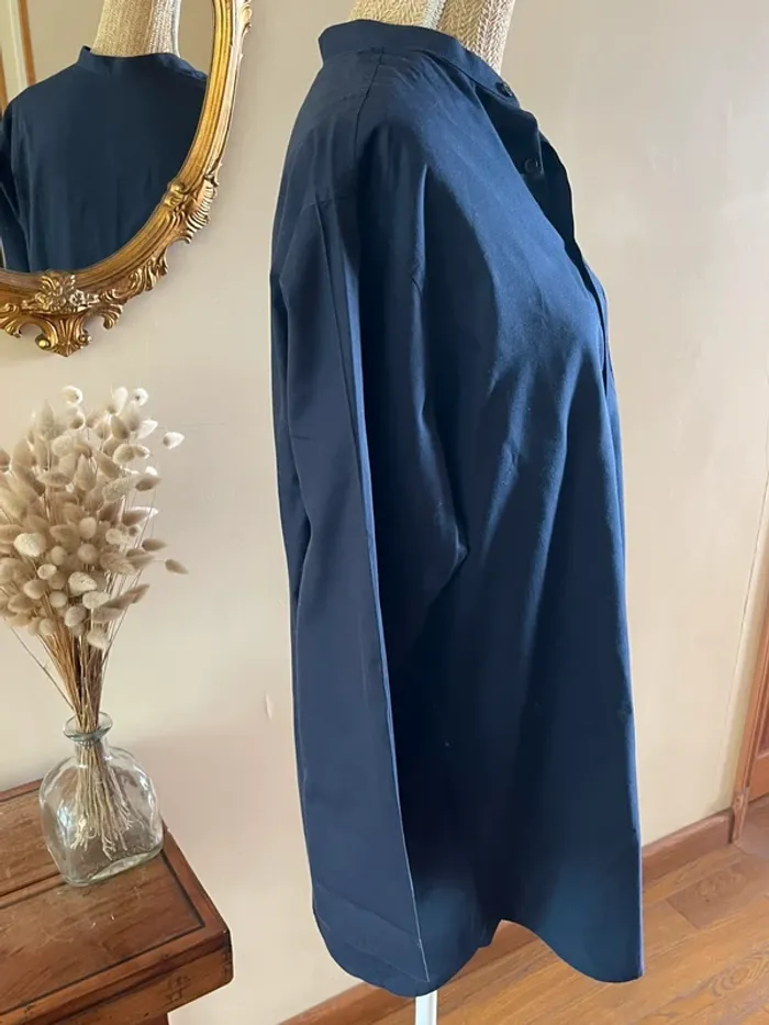 Chemise à Manches Longues - Couleur Bleu Marine - Taille M - photo numéro 7