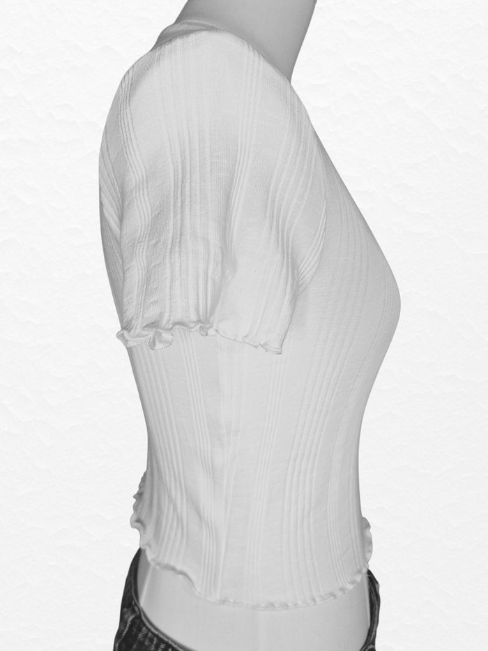 T-shirt Crop Top Asos Design – 36 – Blanc – État : Très bon - photo numéro 3