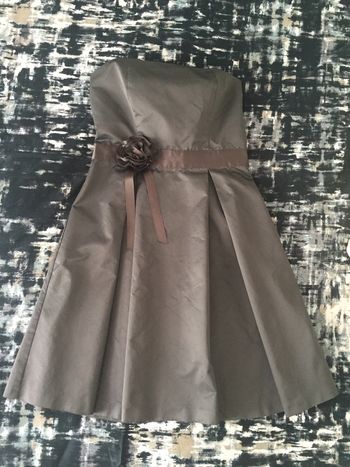 Robe bustier taupe