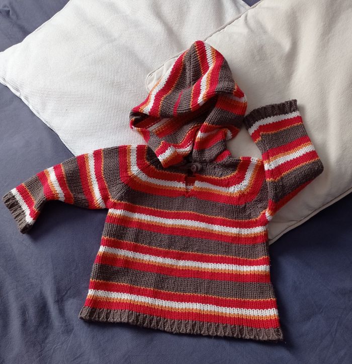 Pull capuche 12 mois