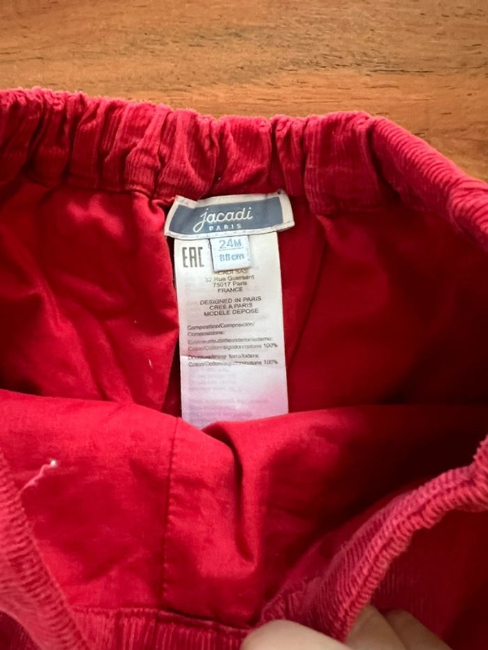 Short velour jacadi 24 mois - photo numéro 3