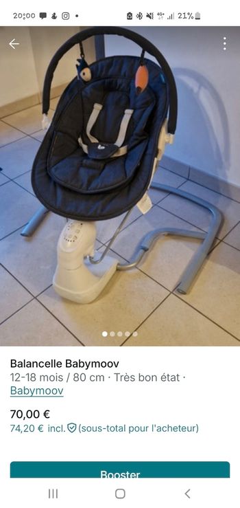 Balancelle Babymoov