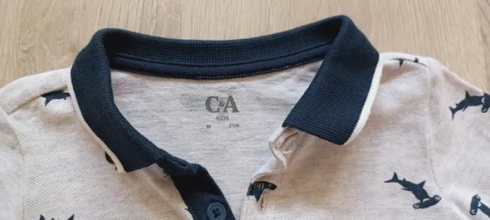 Ensemble polo short garçon motif requins - photo numéro 5