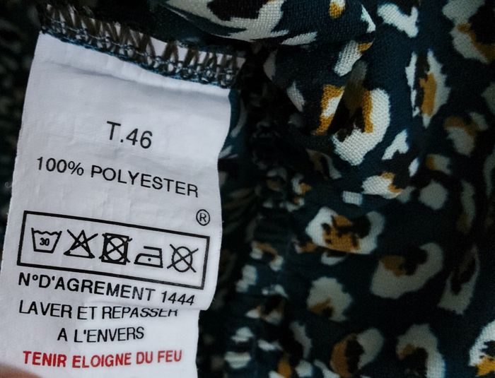 Blouse verte à motifs manches longues - photo numéro 4