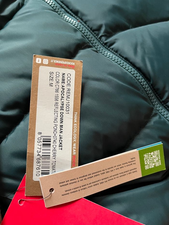 Doudoune, manteau de ski rock experience orange et vert taille M Neuve avec étiquette