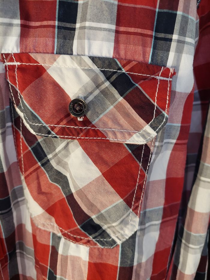 Chemise à carreaux manches longue L - photo numéro 4