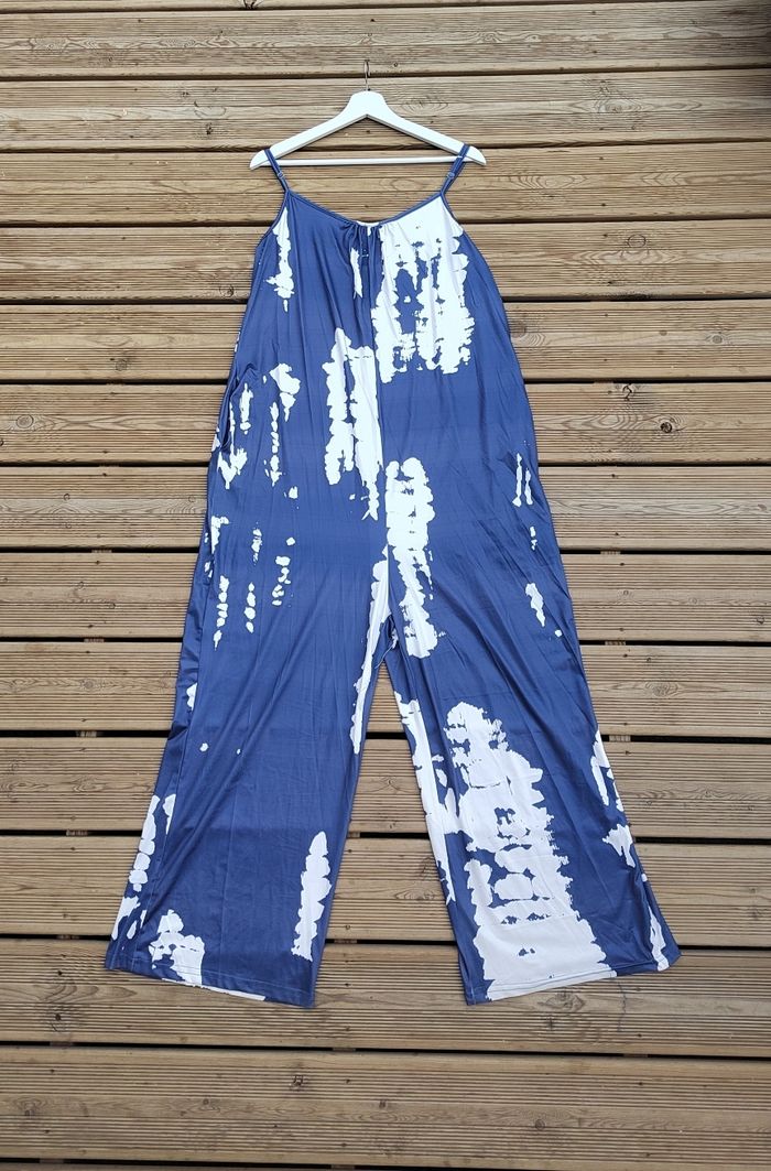 🌊 Combinaison Tie-Dye Bleu Marine & Blanc – Taille 40/42  – Shein – Neuve - photo numéro 2