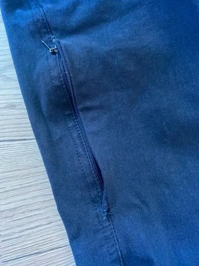 Pantalon Equitheme – Taille 36 – Bleu marine – Très bon état, grip – Tirette HS - photo numéro 4