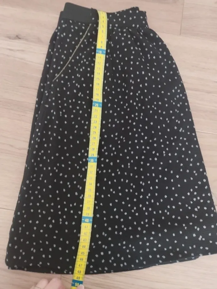 Petite jupe noire à motif camaïeu 36 - photo numéro 8
