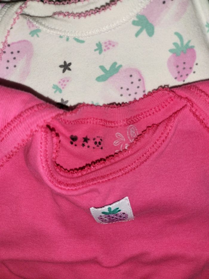 Lot 13 bodies manches courtes/fines bretelles bébé fille 18 mois dont 3 offerts très bon état - photo numéro 4