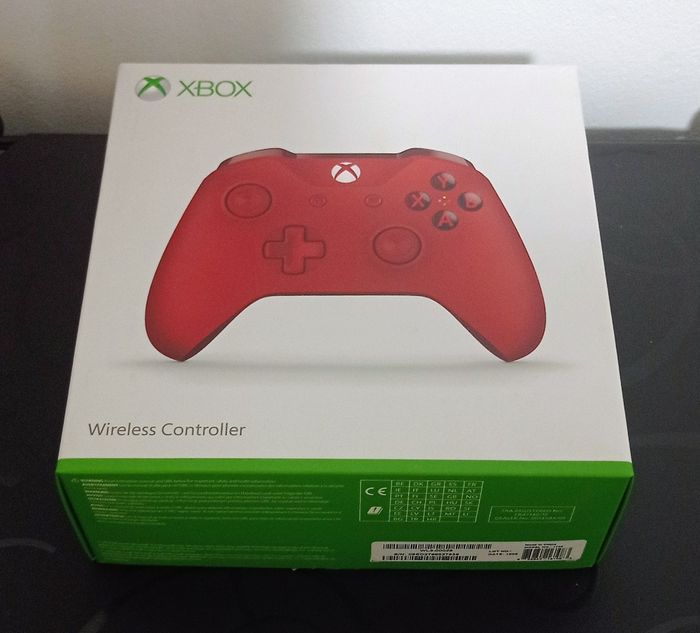 😍 manette Rouge Xbox one sx séries xs et pc en boîte - photo numéro 2