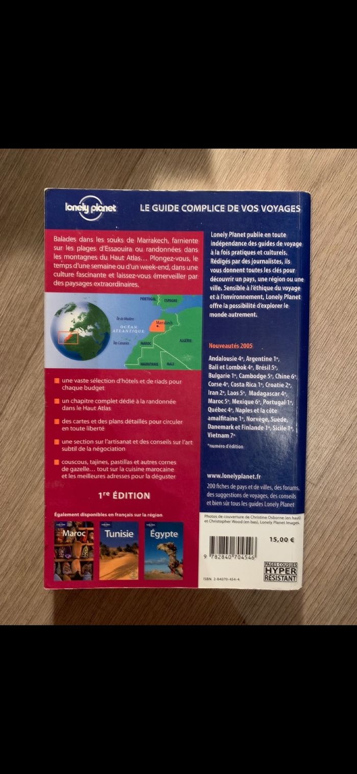 Livre Marrakech essaouira haut atlas valeur 15€ - photo numéro 2