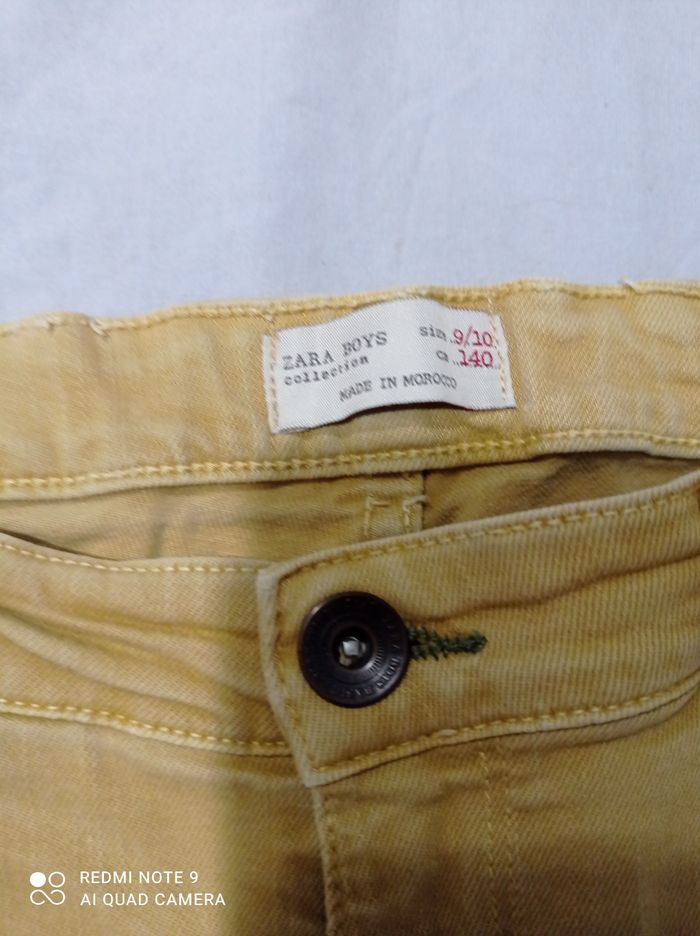 pantalon moutarde de zara boys 10 ans ref R64 C3 - photo numéro 3