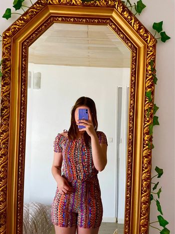 Jolie combishort colorée épaules dénudées 🌷