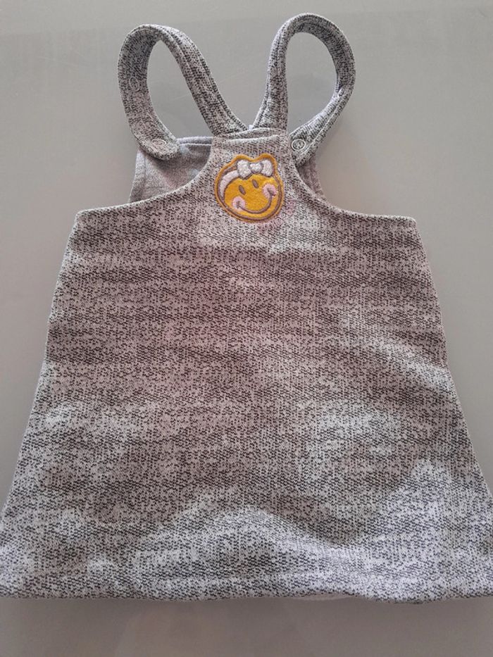 Robe grise smiley 3 mois - photo numéro 2