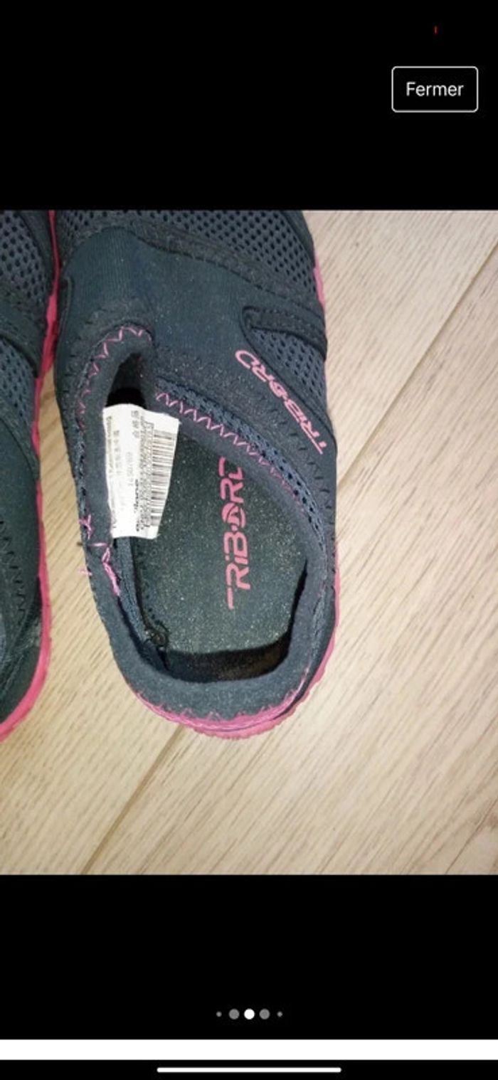 Chaussures de mer/plage Tribord fille pointure 30/31 en très bon état. - photo numéro 5