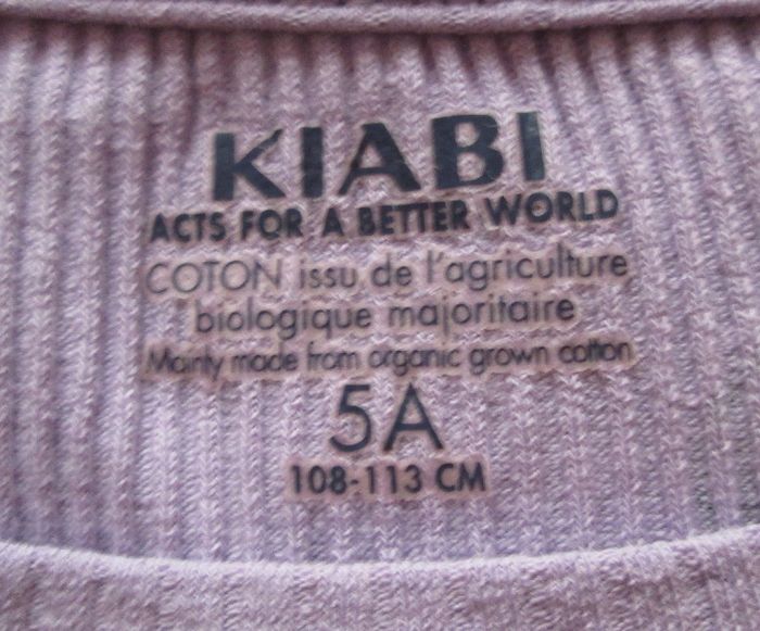 Maillot violet coeurs KIABI 5 ans - photo numéro 2