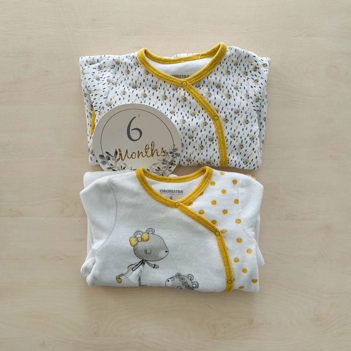 2 pyjamas fille orchestra 6 mois 67 cm