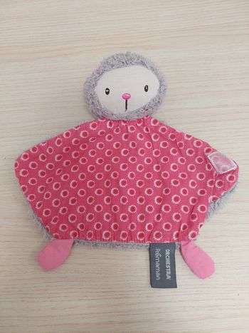 Orchestra - doudou chat rose et gris