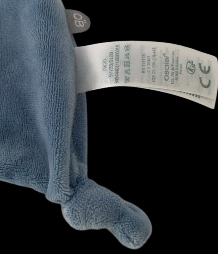 ❤️B4596 Doudou plat Mouchoir Koala OKAIDI OBAIBI gris Bleu étoiles - photo numéro 3