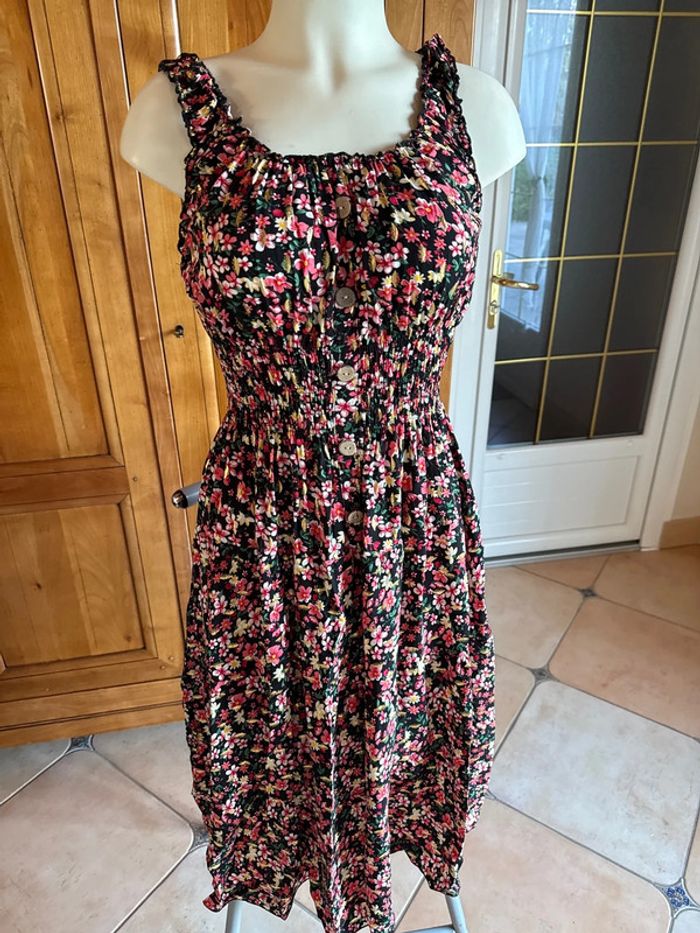 Robe taille unique fleurie femme - photo numéro 4