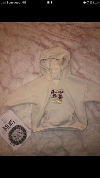 Pull minnie bébé fille