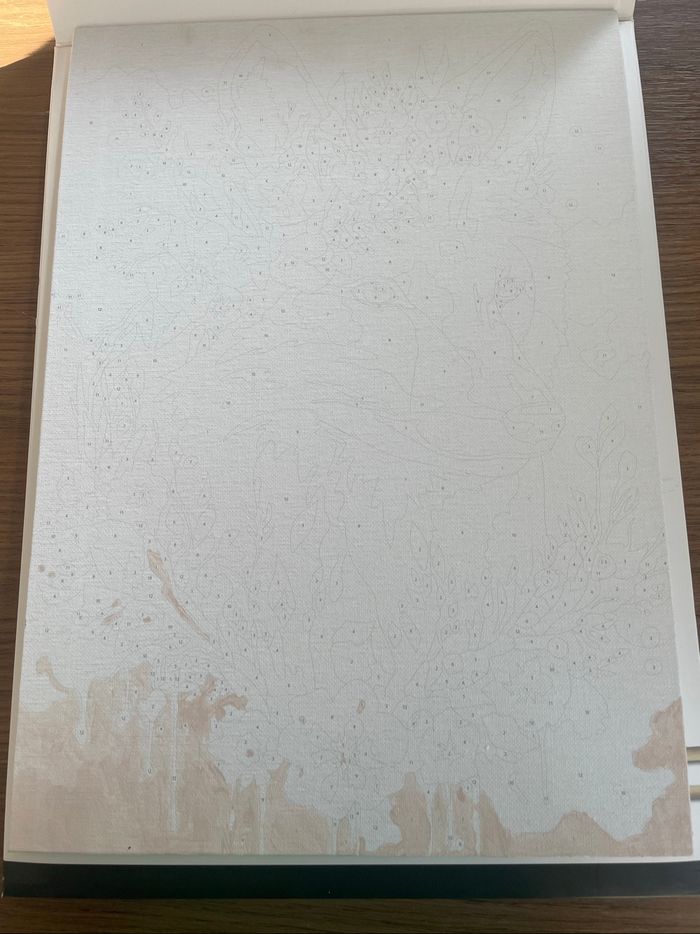 Peinture par numéros renard A3 - photo numéro 3