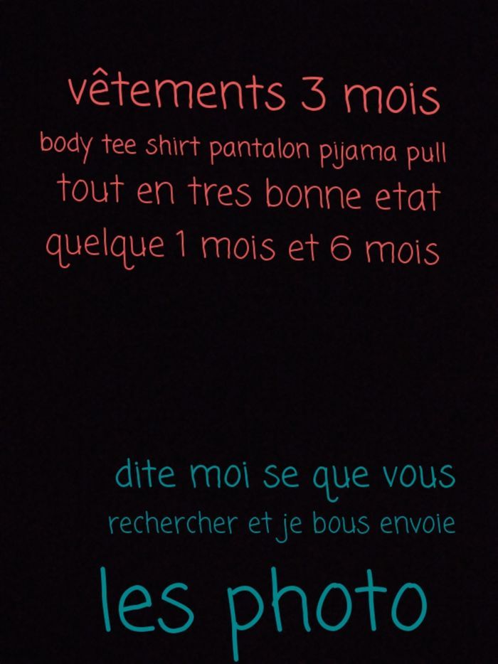 Vetement 3 mois
