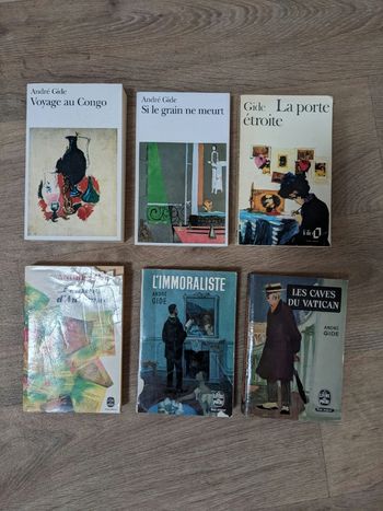 Lot de 6 livres André Gide