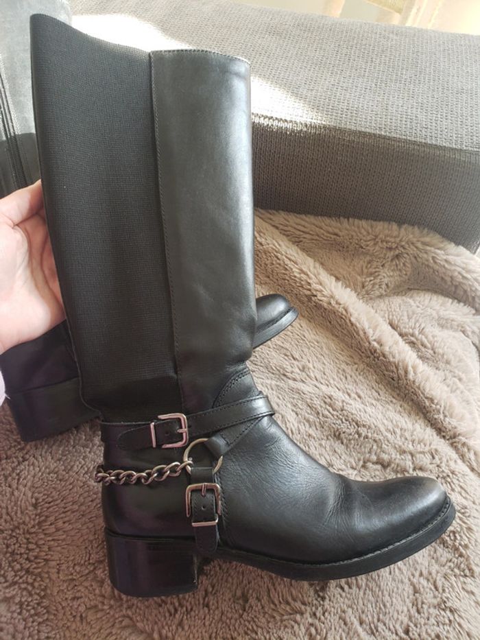 Botte cavaliere en cuir - photo numéro 11