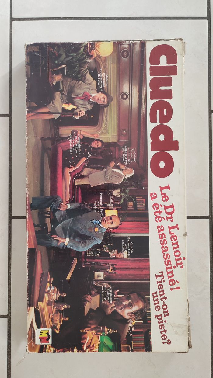 Boite vide seule en l'état Cluedo miro-meccano pièce détachée jeu de société #E26