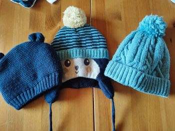 Lot de 3 bonnets bébé