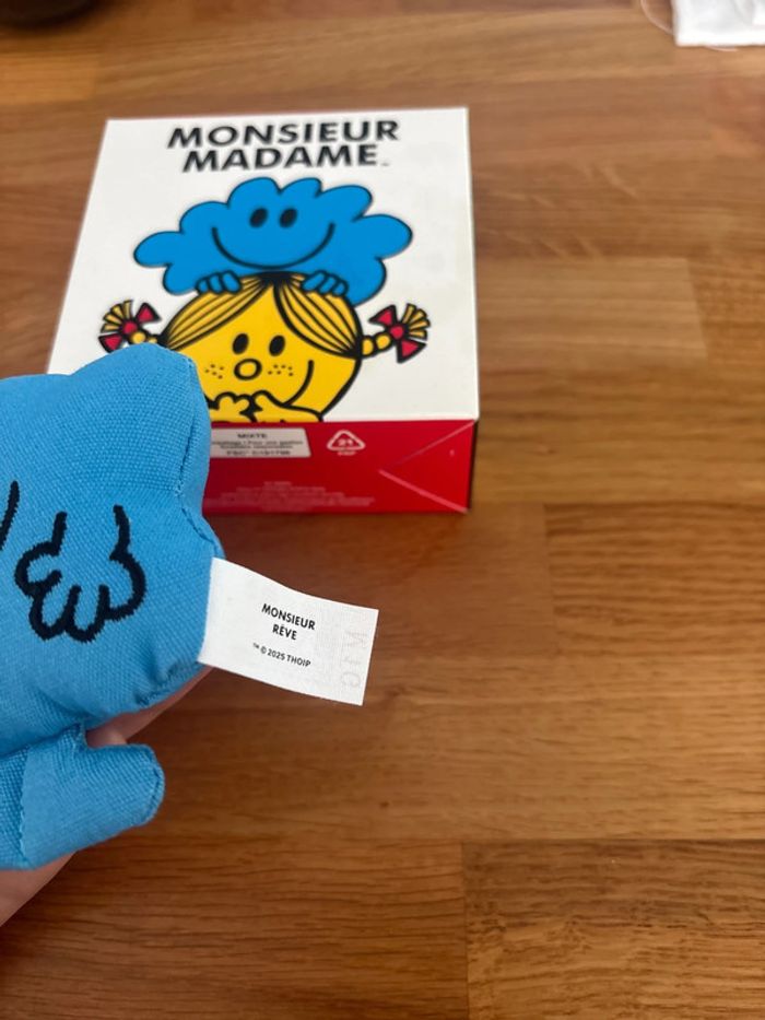 Peluche Monsieur madame Monsieur rêve neuve - photo numéro 2