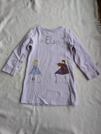 Robe pull lilas Reine des Neiges - 4A - Frozen Disney
