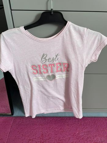 T-shirt fille, rose