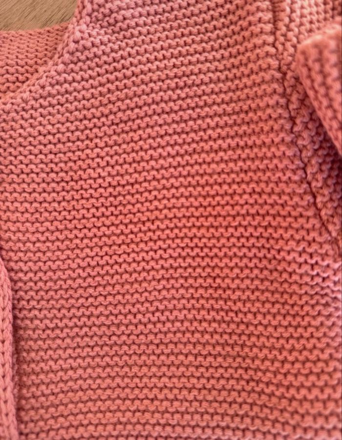 Gilet fillette vieux rose taille 36 mois - photo numéro 4